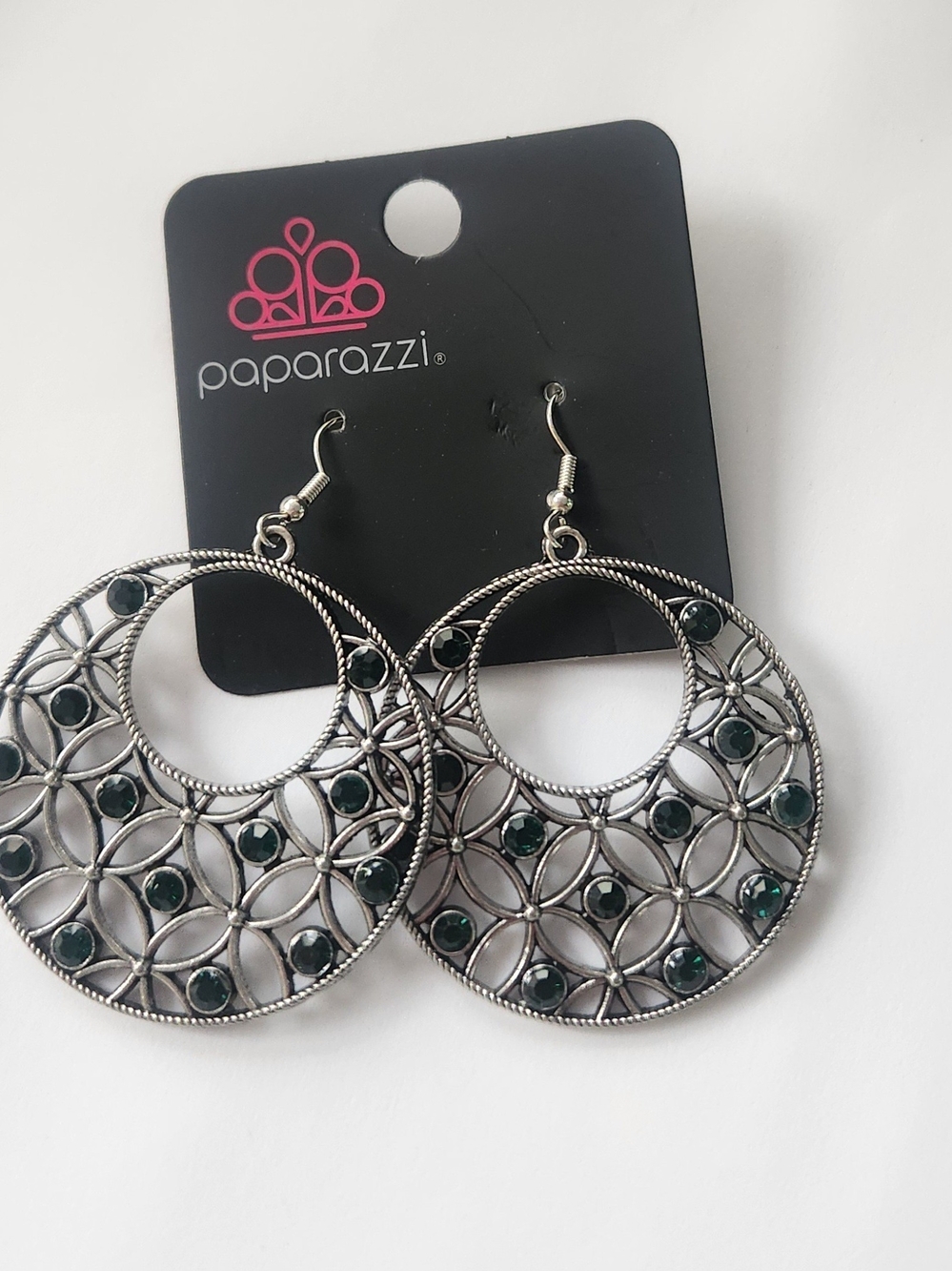 Garden Garnish Green Paparazzi Earringa